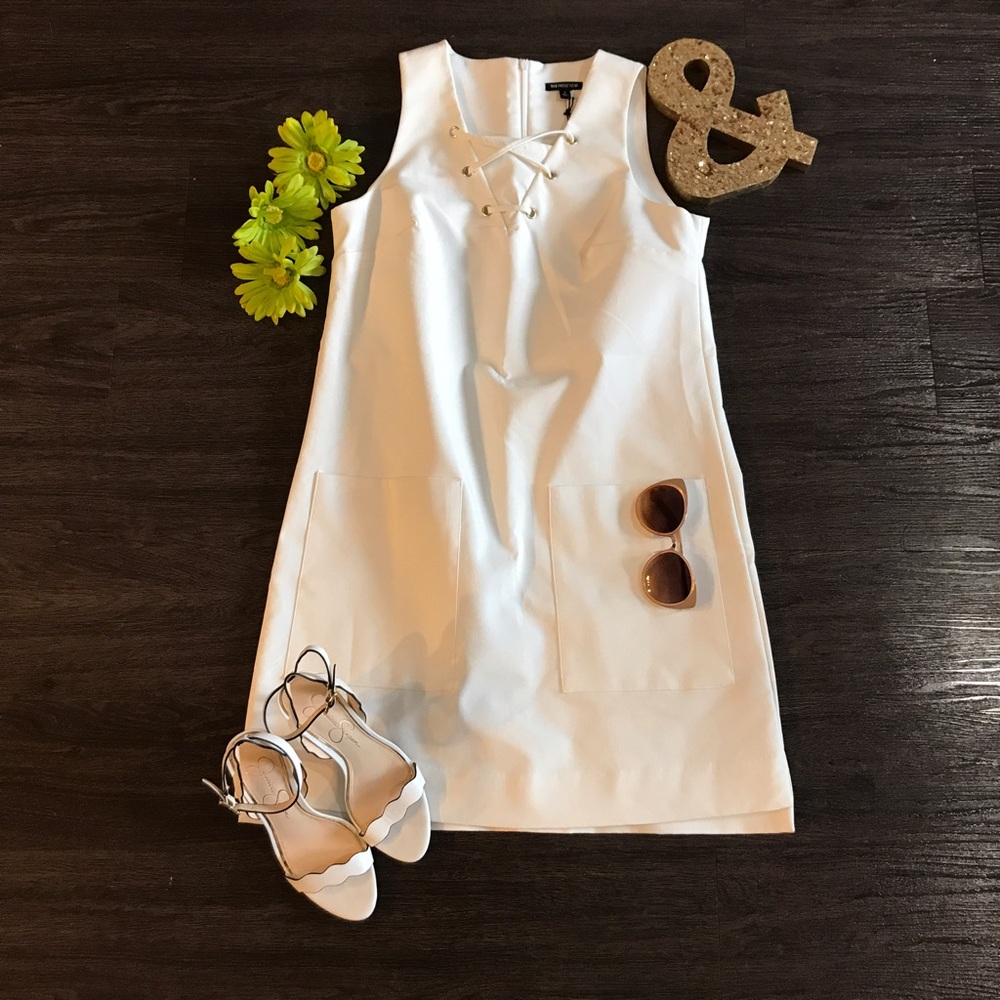 WhoWhatWear | Symmetrical White Dress